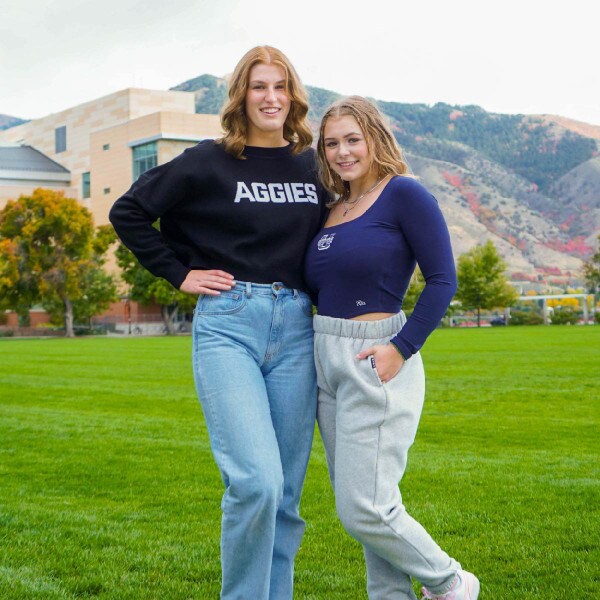Two Aggies Wearing Hype and Vice Clothing
